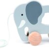 Hape Wooden Elephant Pull-Along Baby Toy| Early Learning Push and Pull Toys for Toddlers Age 1 Years and Up